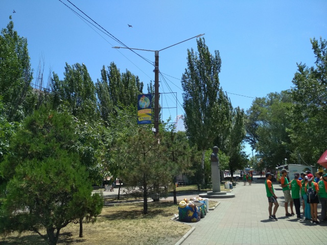 Холдер 0.95x1.95,  Горького вул. (набережна, кафе Берлін)