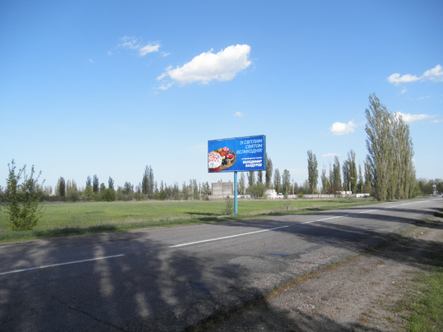 Щит 6x3,  траса Каменка Дніпровська - Василівка (43км) из Камен в  Васил