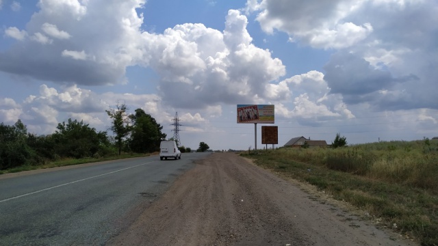Щит 6x3,  смт. Азовське в'їзд до м. Бердянськ